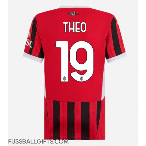 AC Milan Theo Hernandez #19 Fußballbekleidung Heimtrikot Damen 2024-25 Kurzarm
